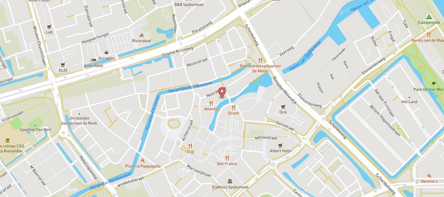 Restaurant De Beren Spijkenisse map