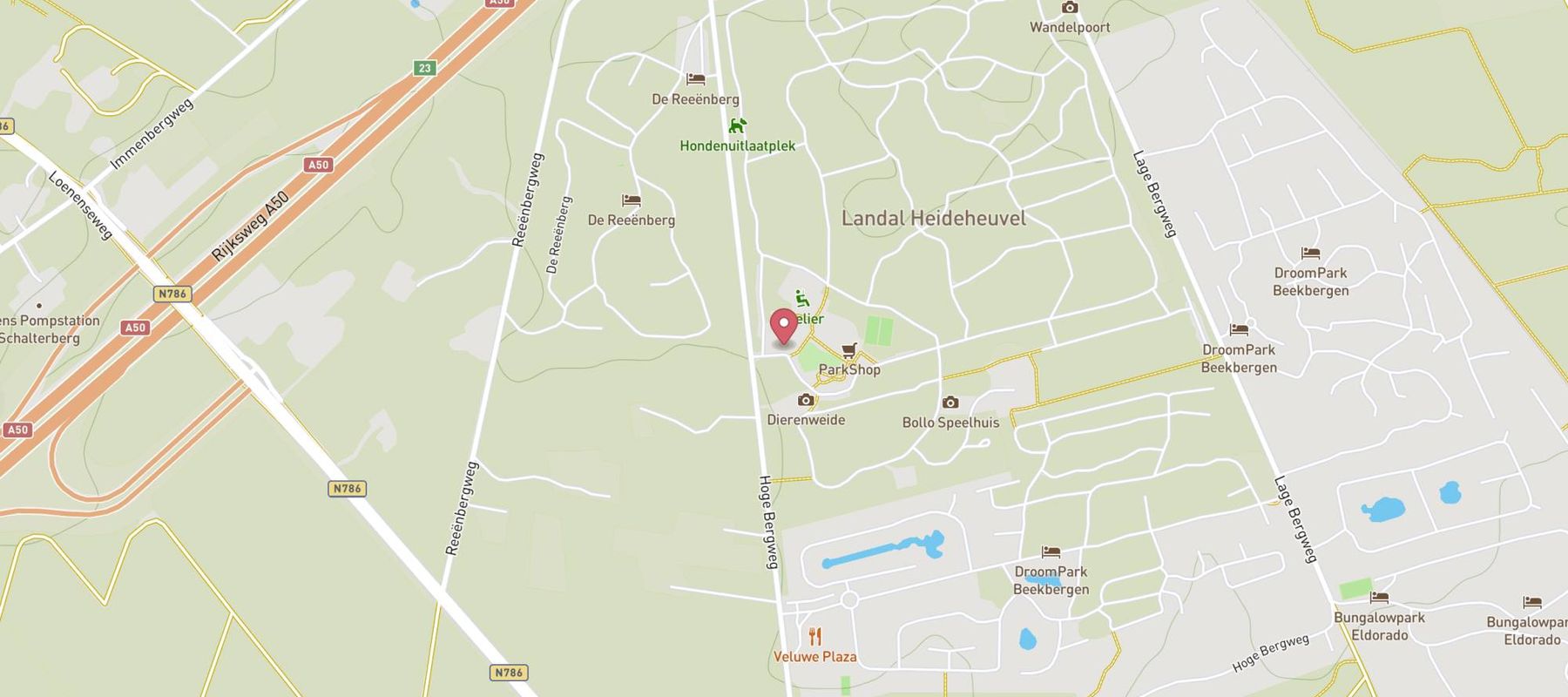 Landal Heideheuvel map