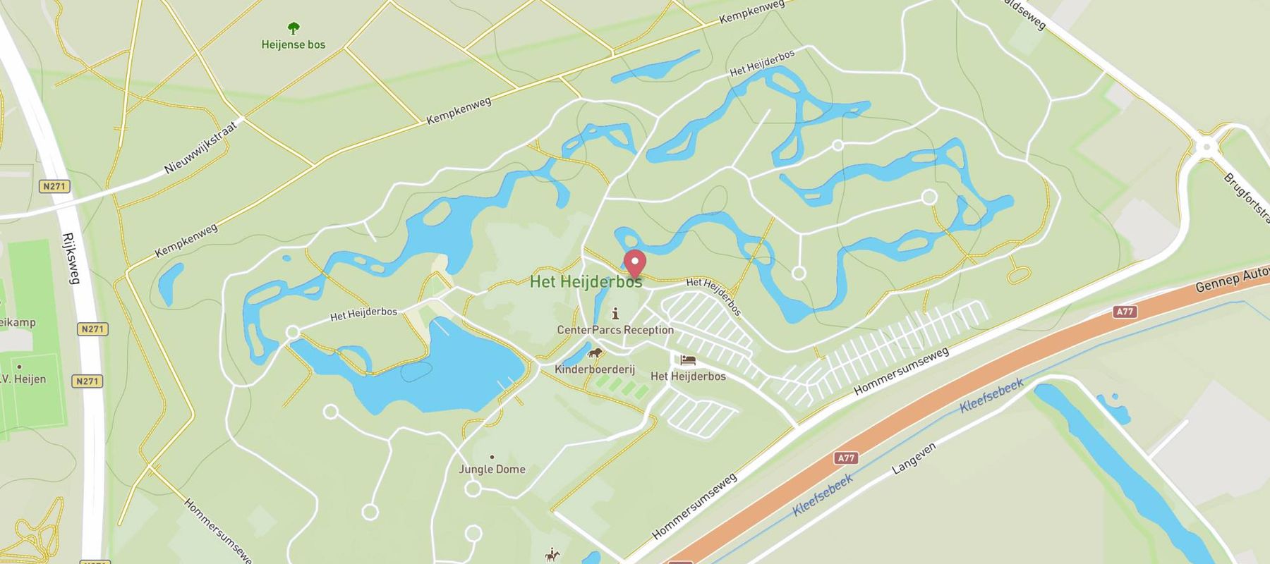 Center Parcs Het Heijderbos map