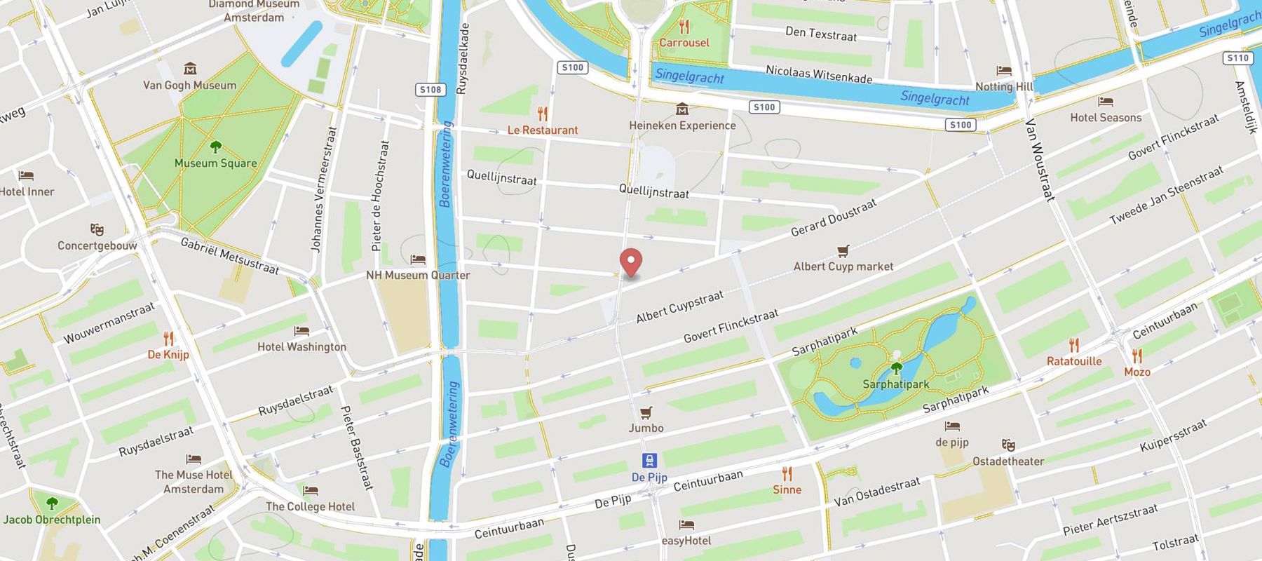 Hans Anders Opticien Amsterdam De Pijp map