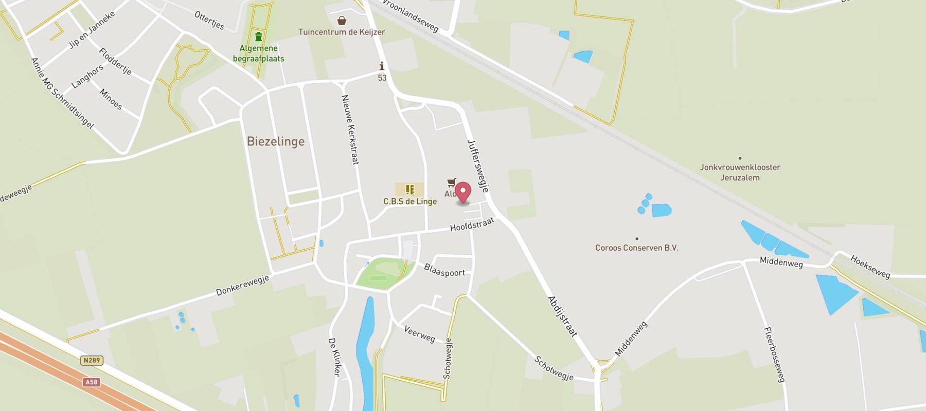 ALDI Kapelle Abdijstraat map