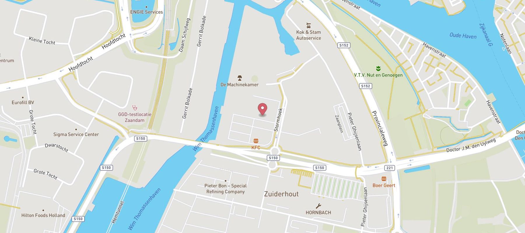 Karwei bouwmarkt Zaandam map