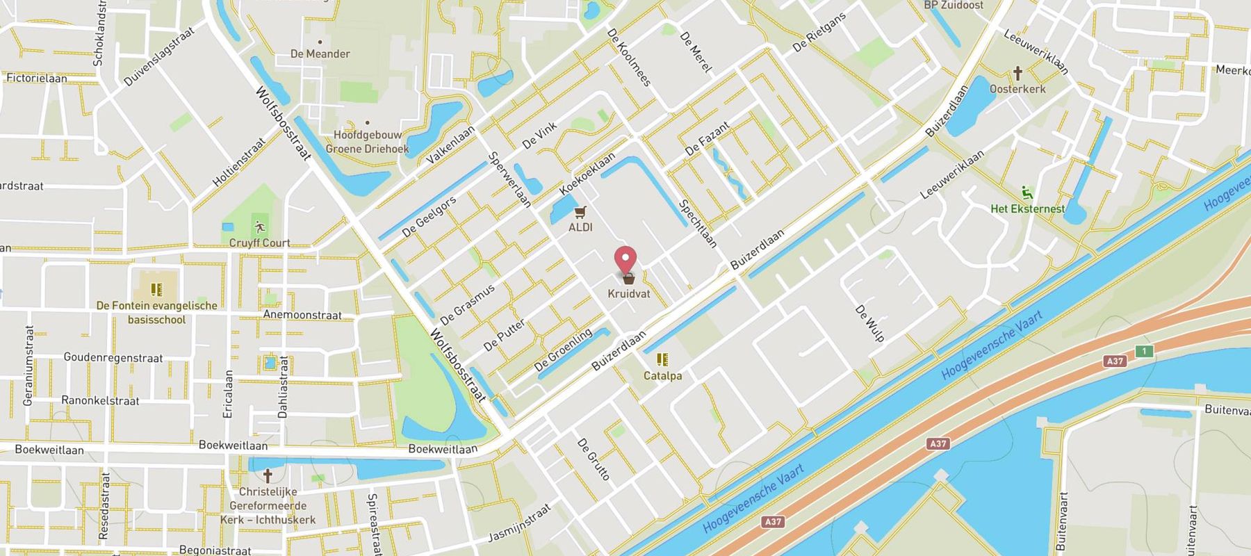 Kruidvat map