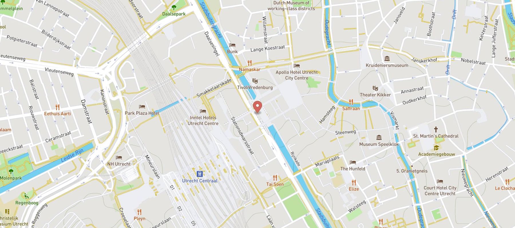 Hampton by Hilton Utrecht Central Station map