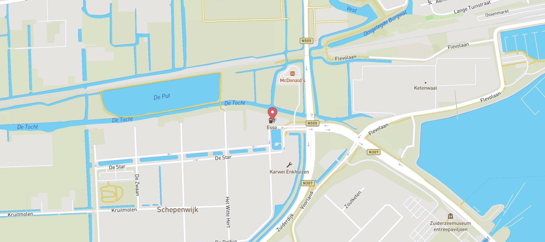 SPAR express Enkhuizen Schepenwijk map