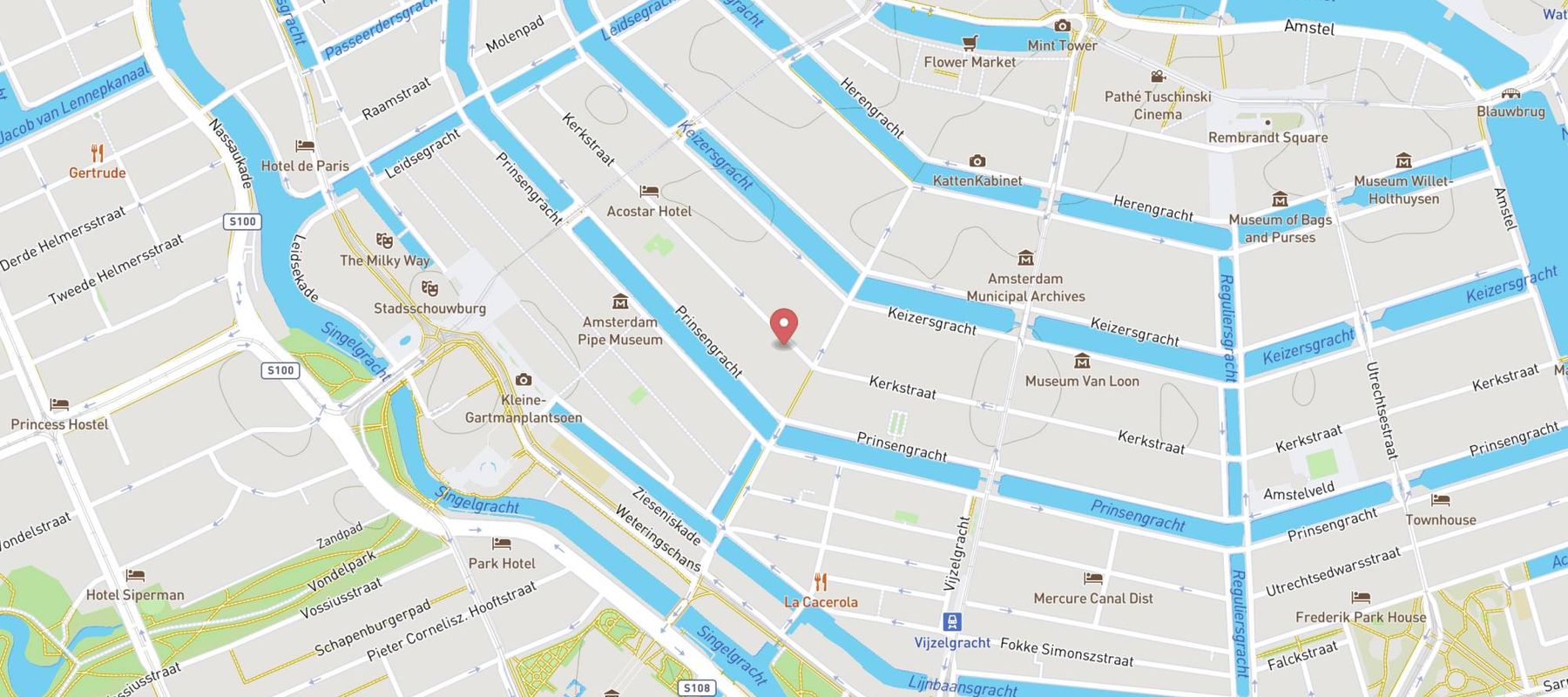 Hans Brinker Hostel Amsterdam map