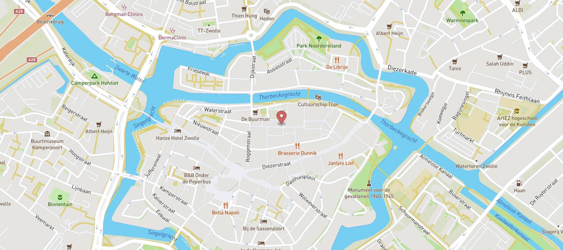 Xenos Zwolle map