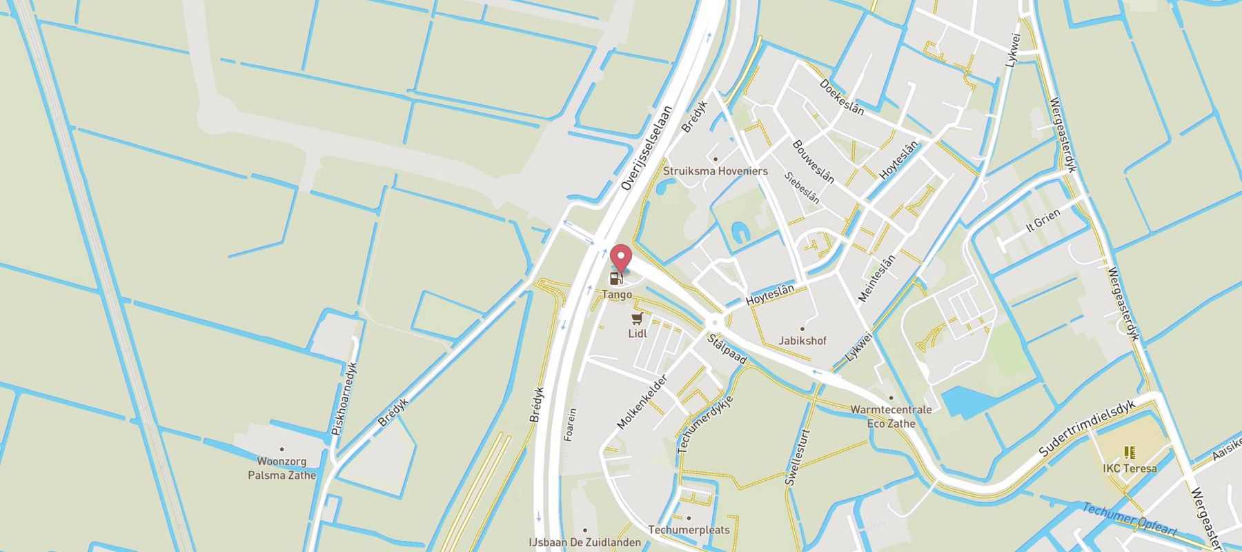 Tango Leeuwarden Sudertrimdielsdyk map