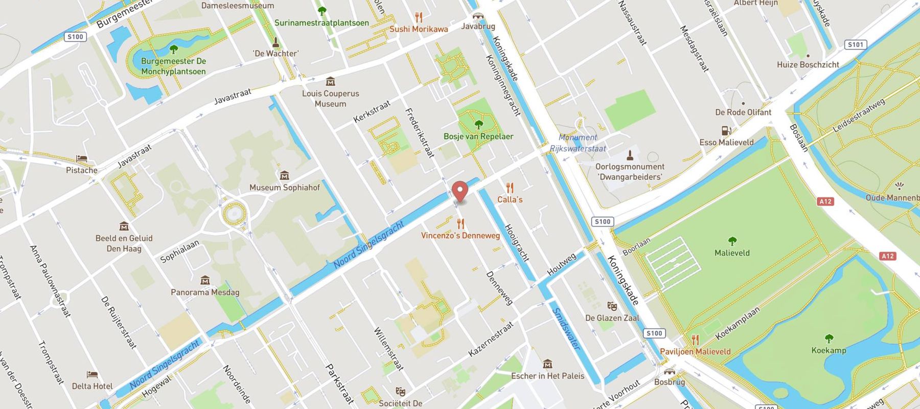 Bouzy Denneweg map