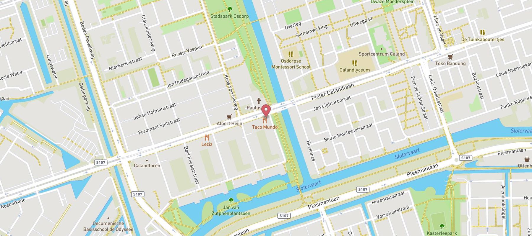 Taco Mundo Amsterdam-Nieuw West map