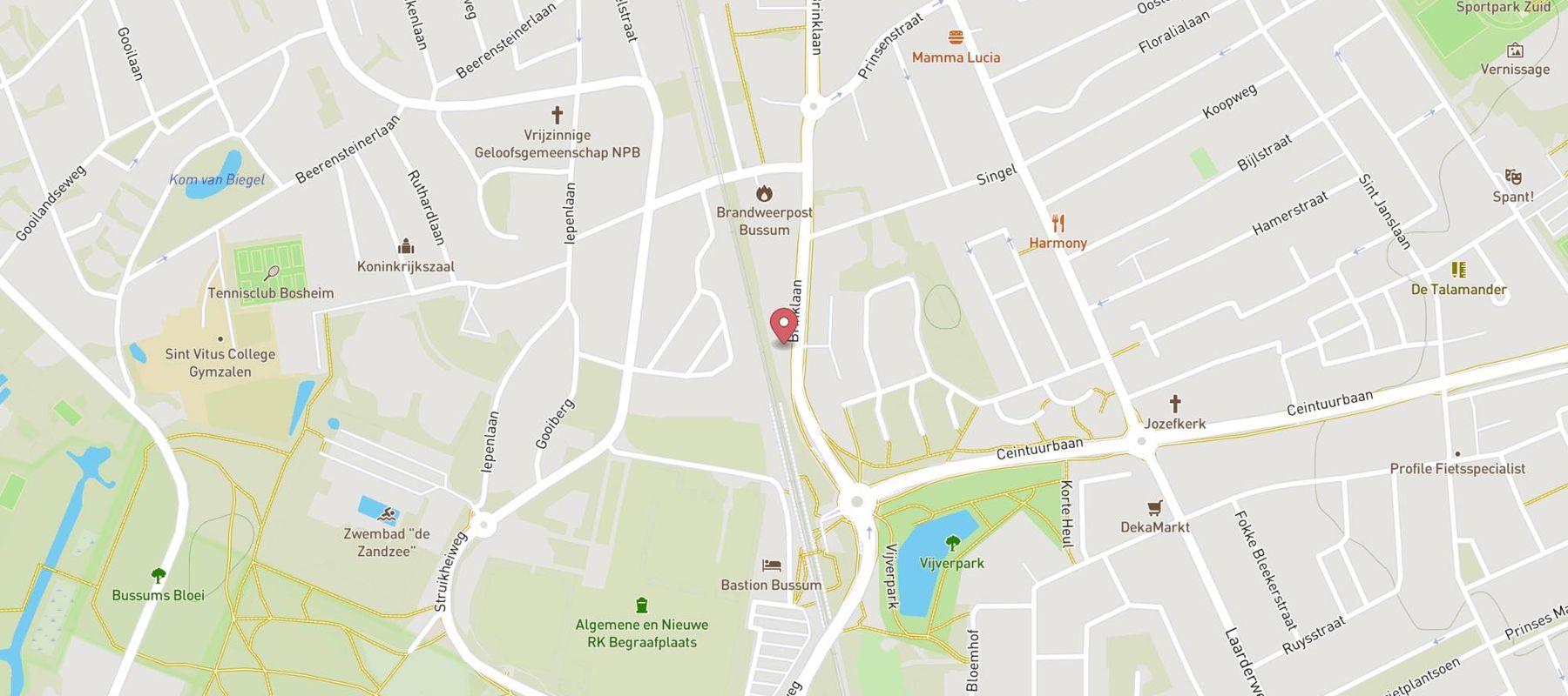 SPAR express Bussum-Zuid map