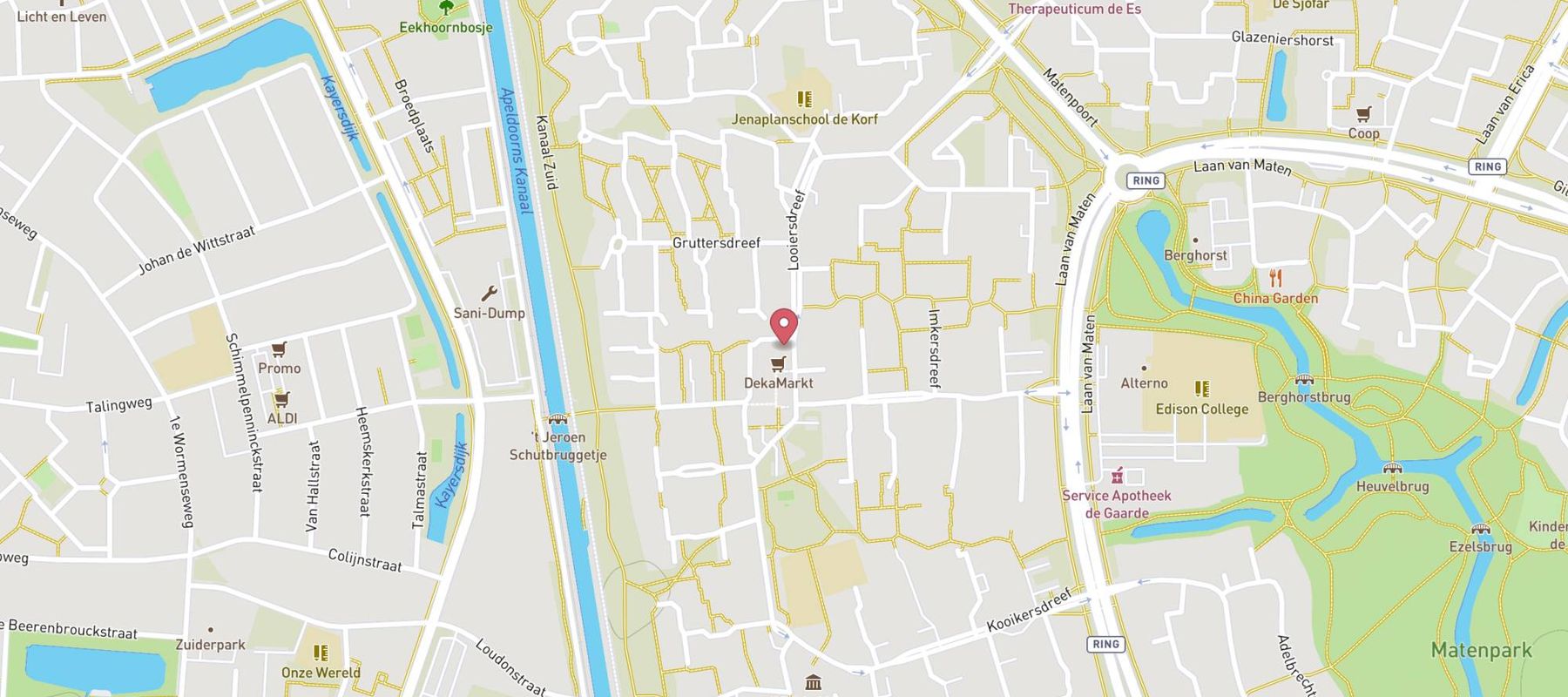DekaMarkt Apeldoorn map