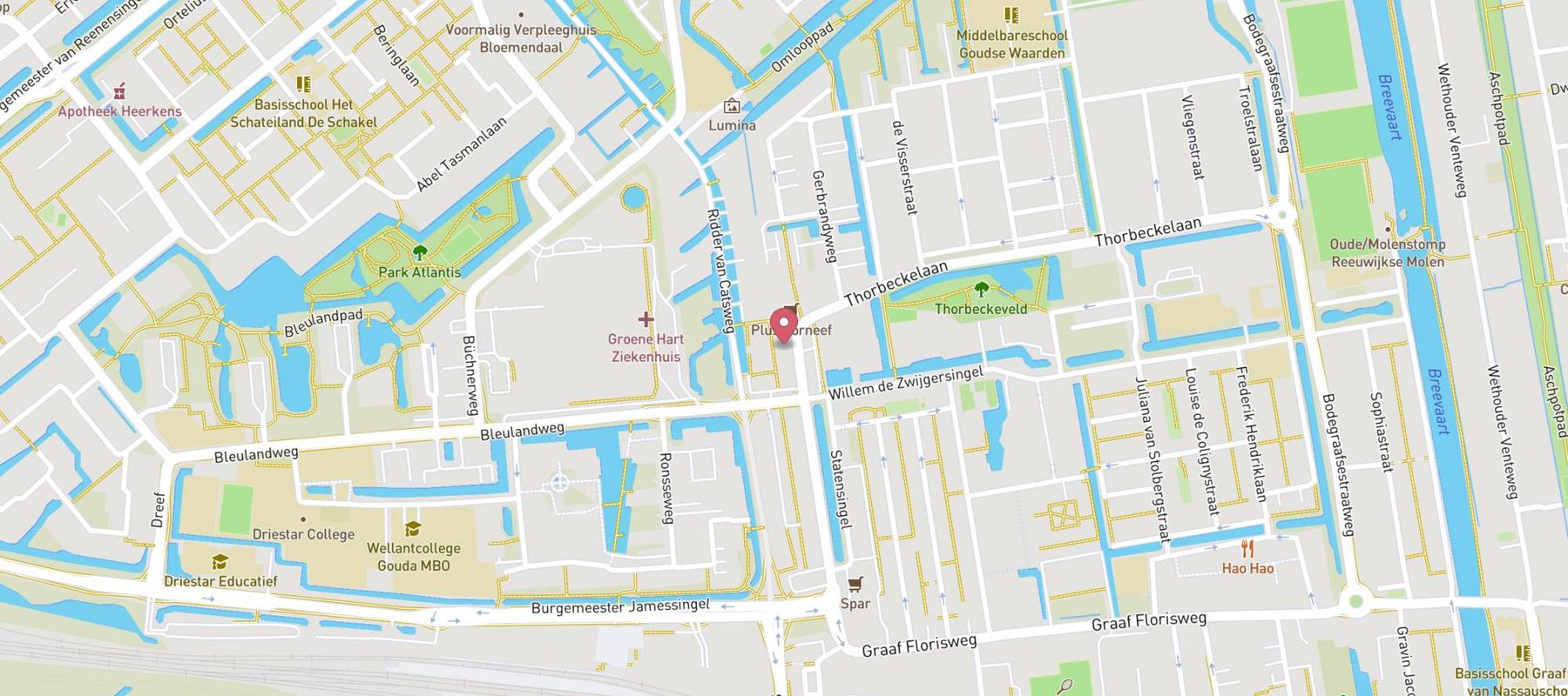 Papa John's Pizza map