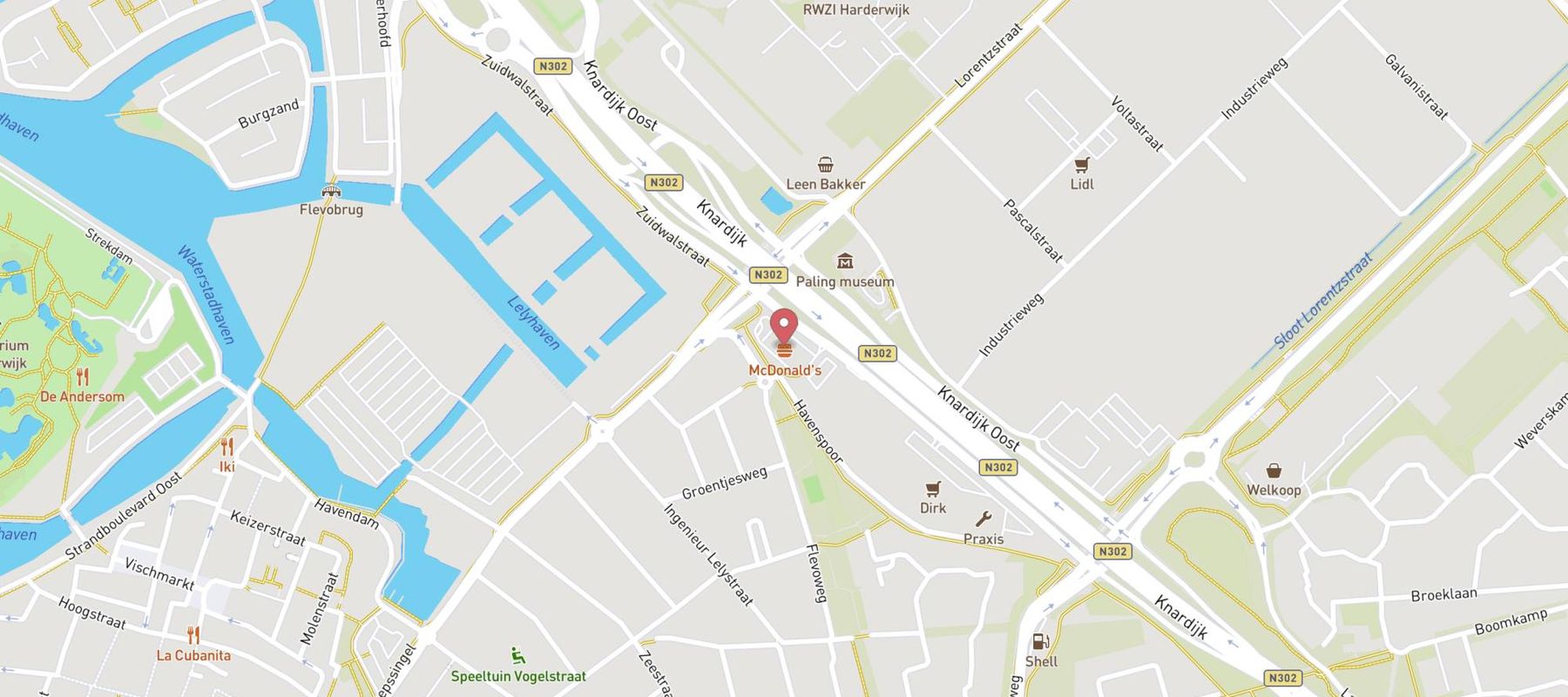McDonald's Harderwijk map