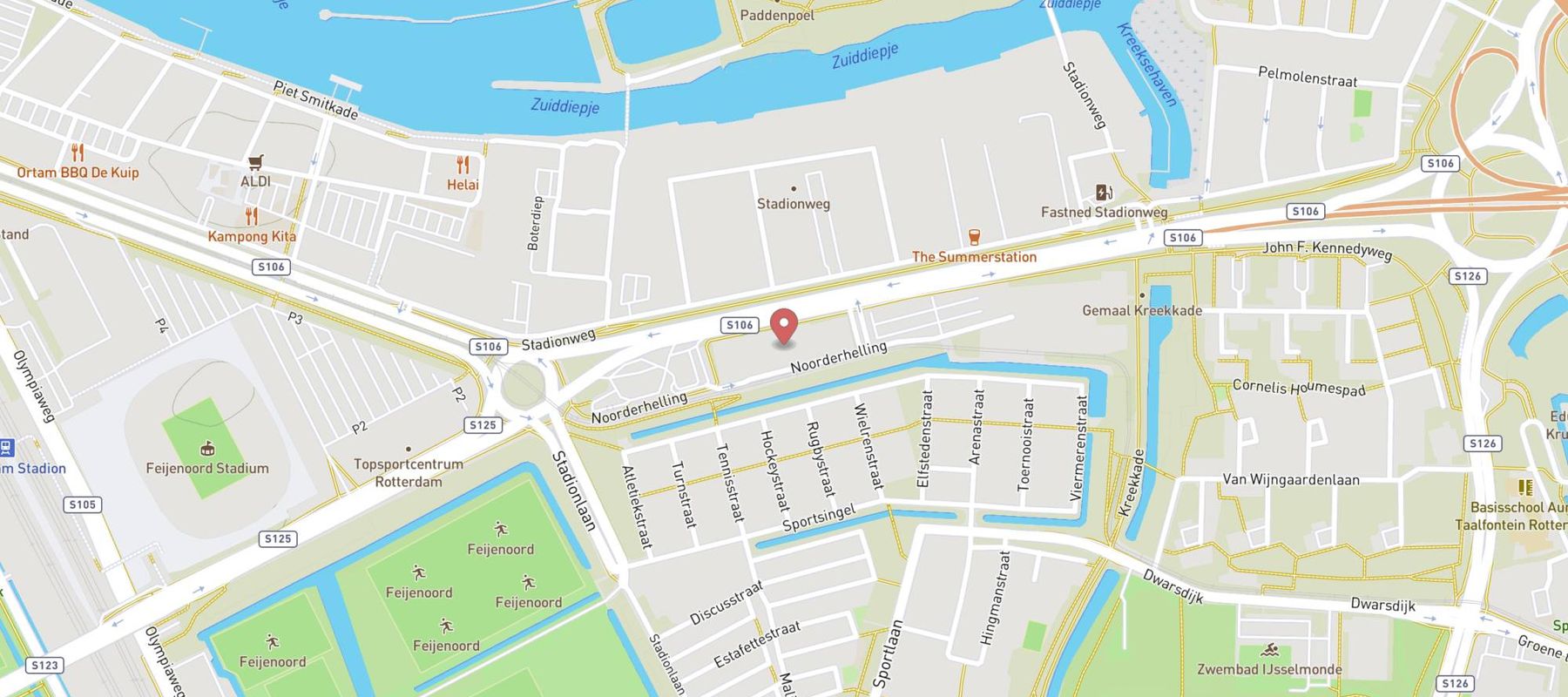 GAMMA bouwmarkt Rotterdam Stadion map