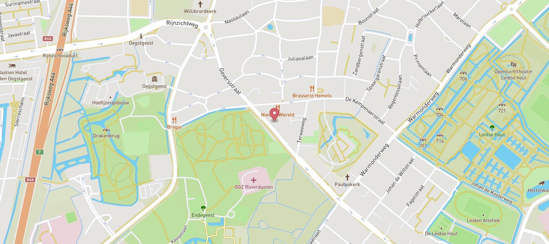 Suzie's & Van Aken map