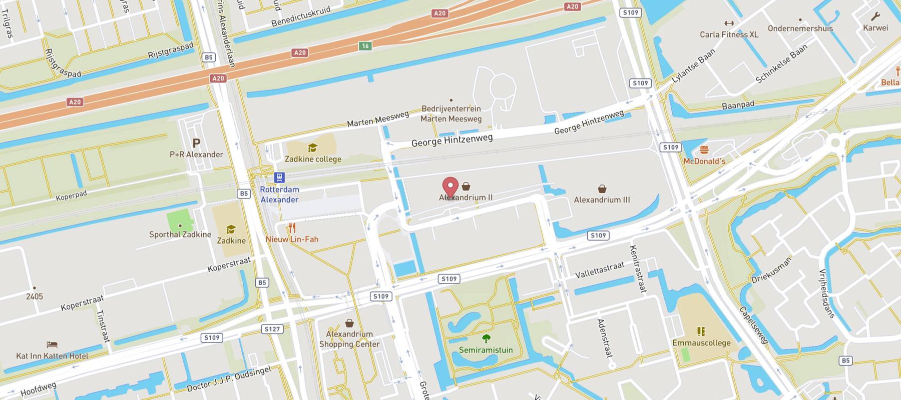 Decathlon Rotterdam Alexandrium map