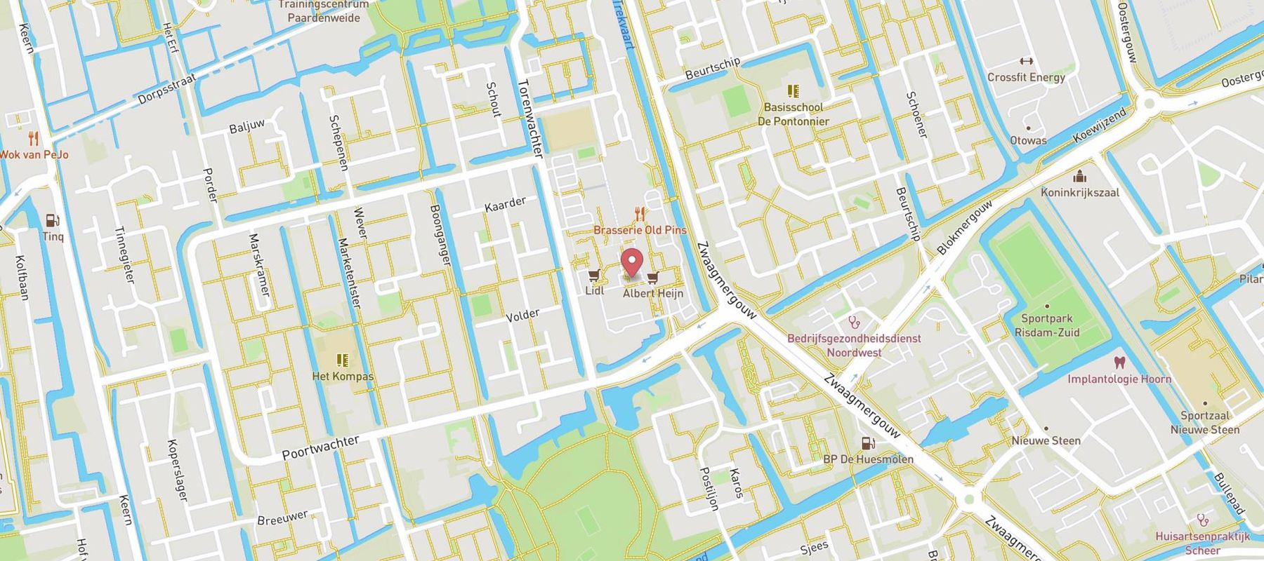 Blokker Hoorn De Huesmolen map