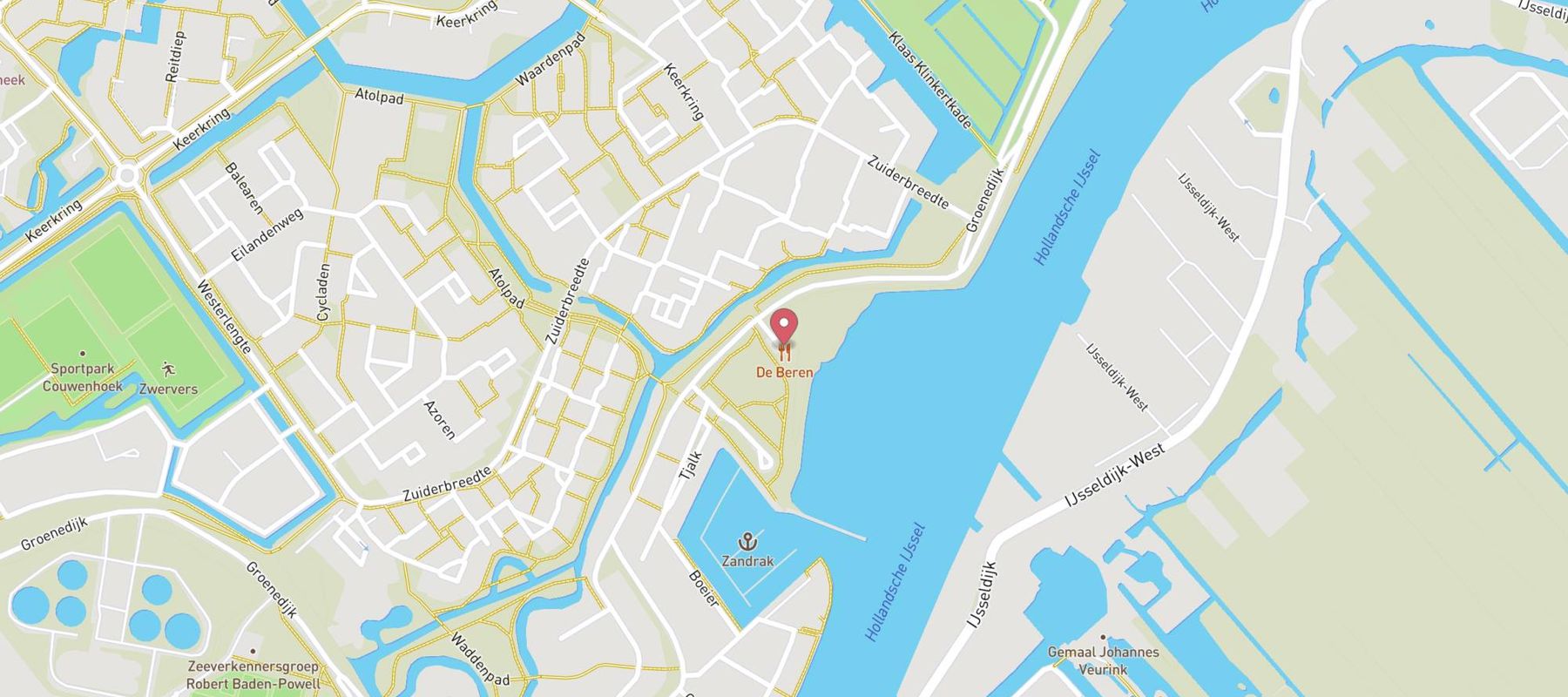 Restaurant De Beren Capelle aan den IJssel map