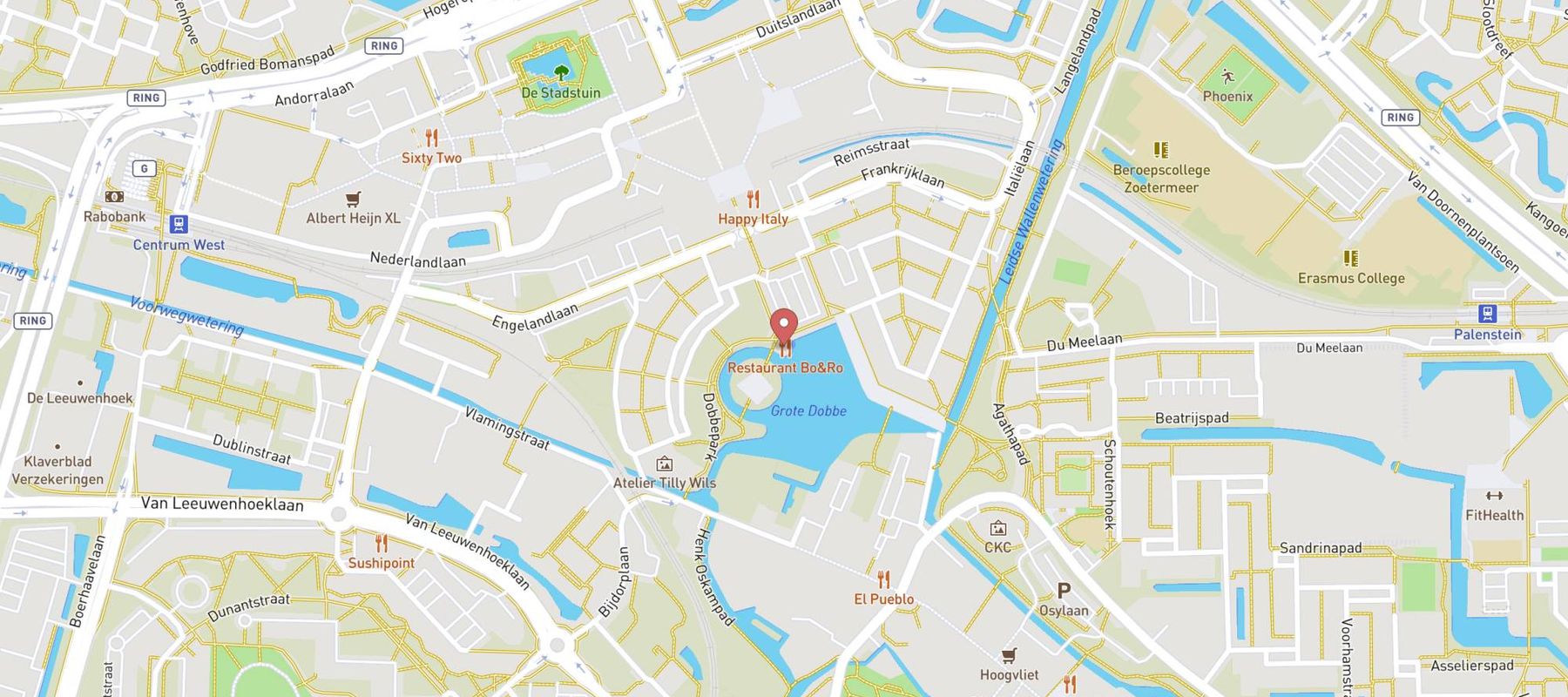 Restaurant Bo & Ro map