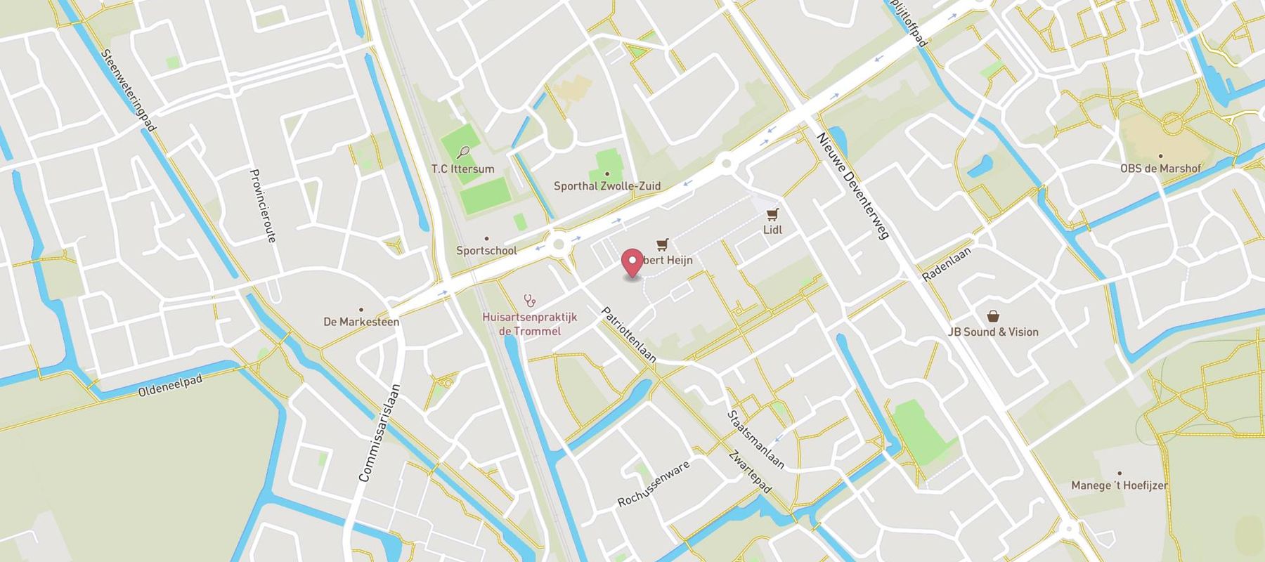 Blokker Zwolle Van der Capellenstraat map