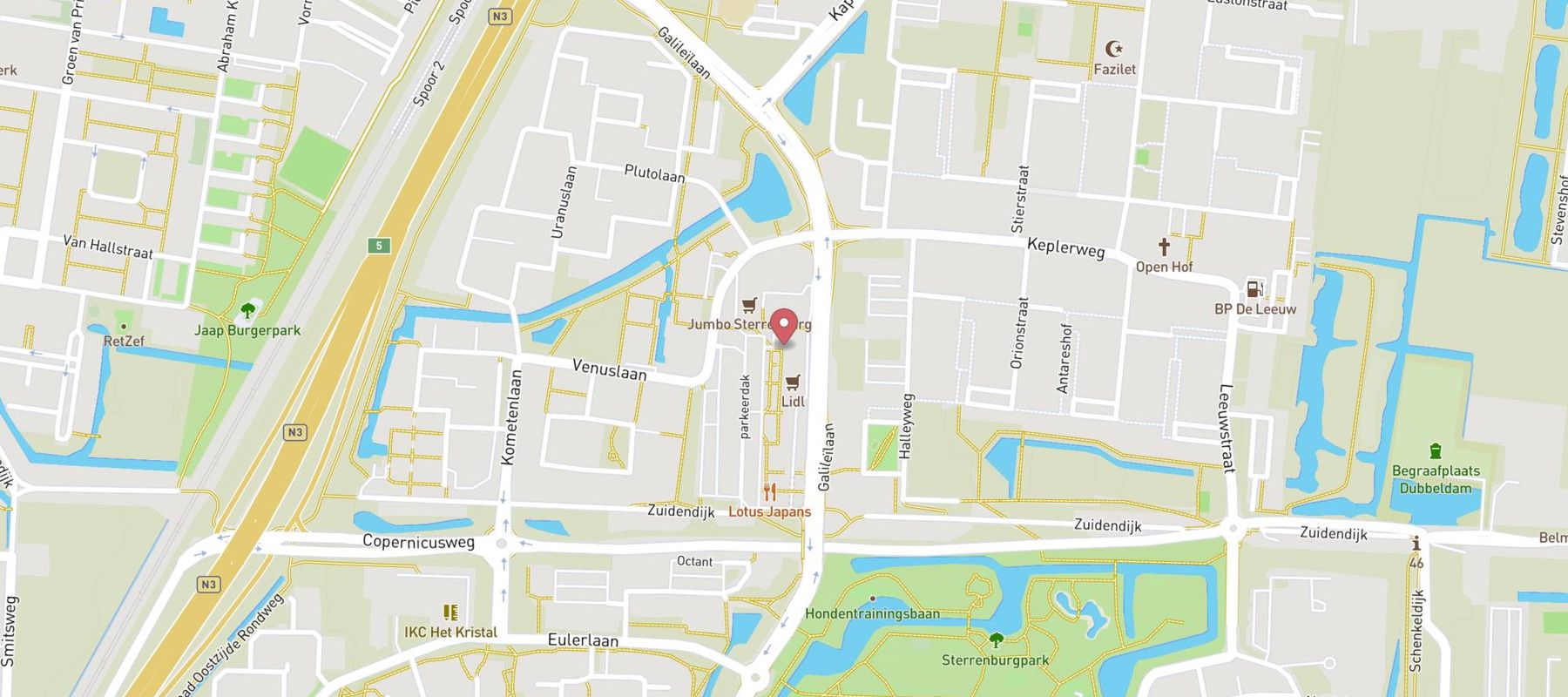 HEMA Dordrecht-Sterrenburg map