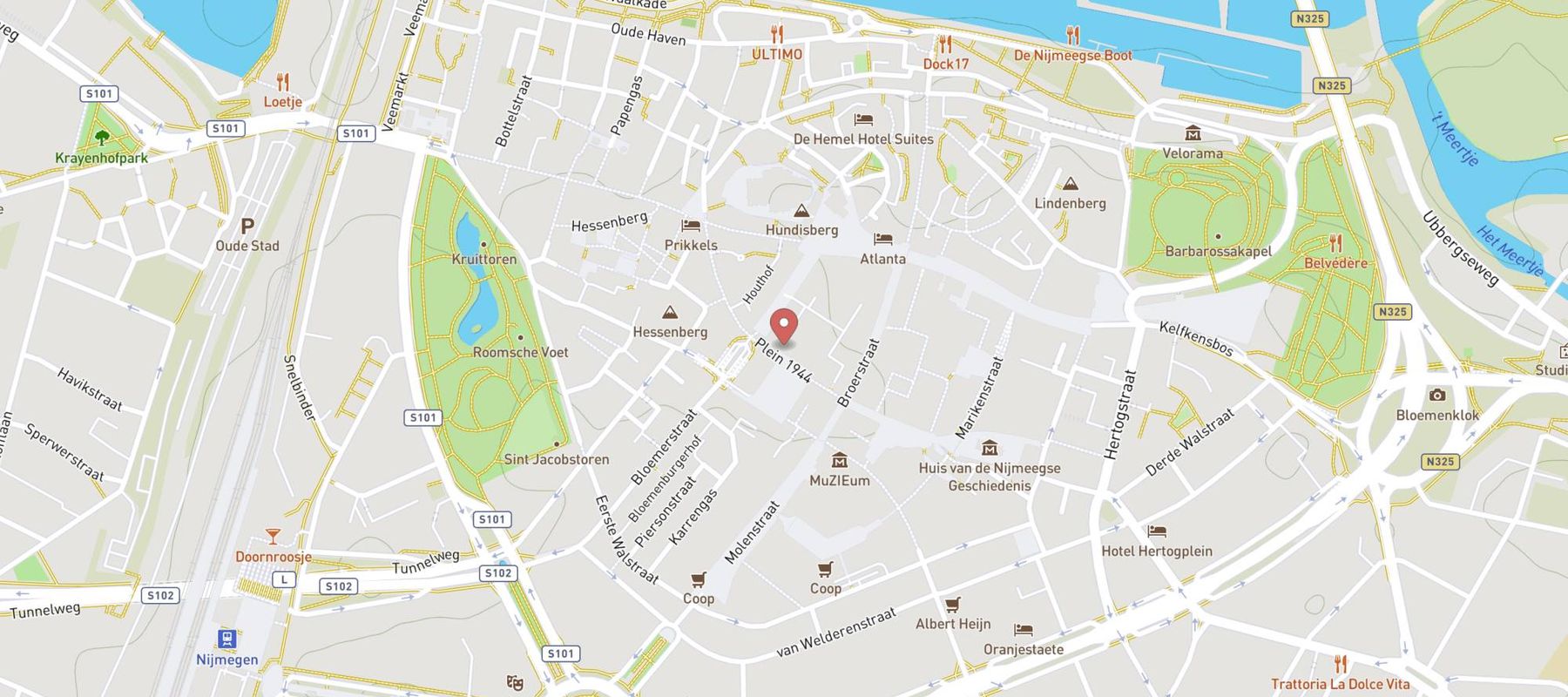 Bregje Nijmegen - Centrum map