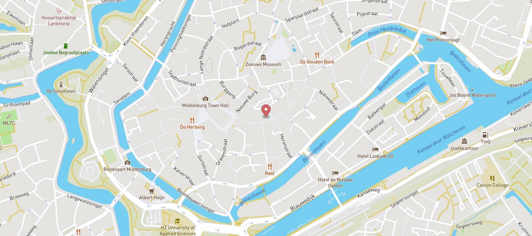 Xenos Middelburg map