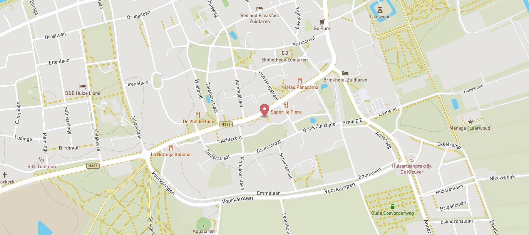 Pearle Opticiens Zuidlaren map
