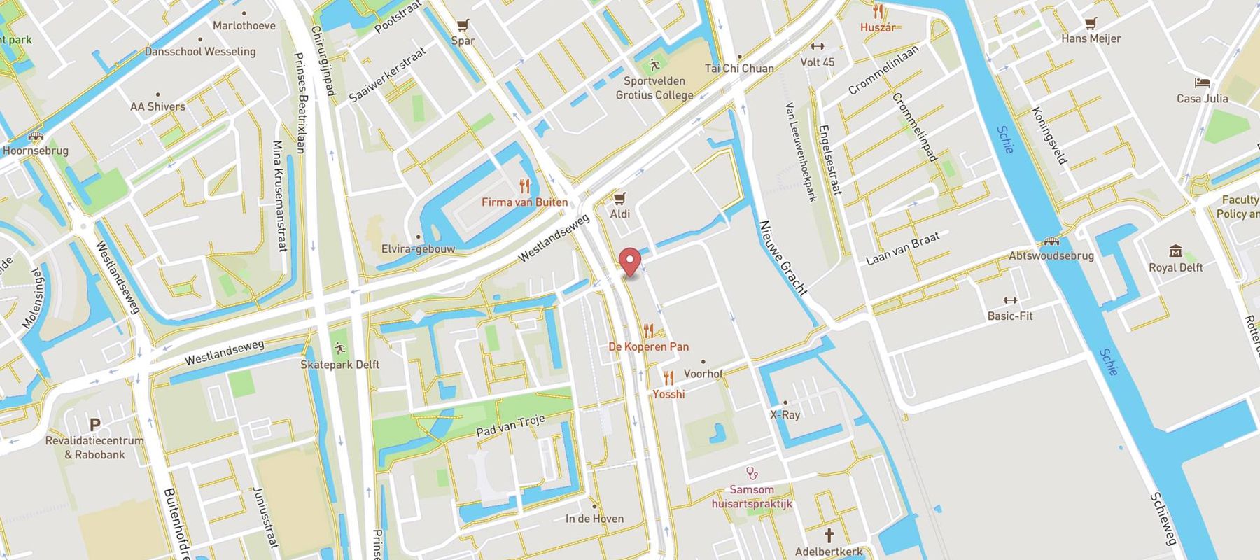 Papa Johns Pizza map