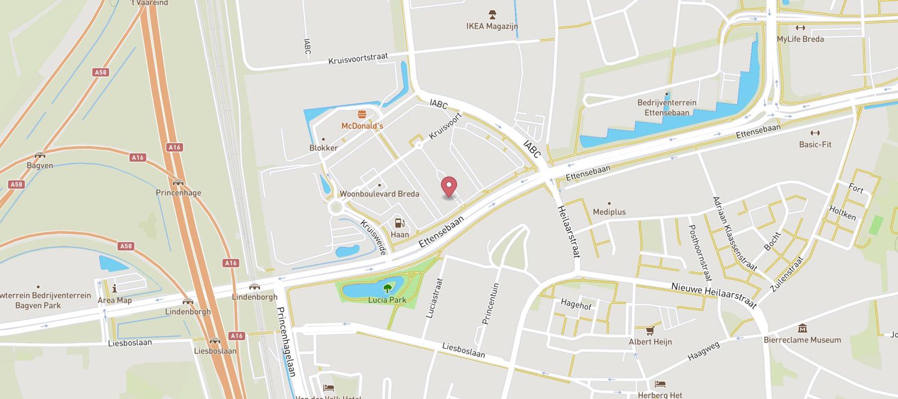 Woonexpress Breda map