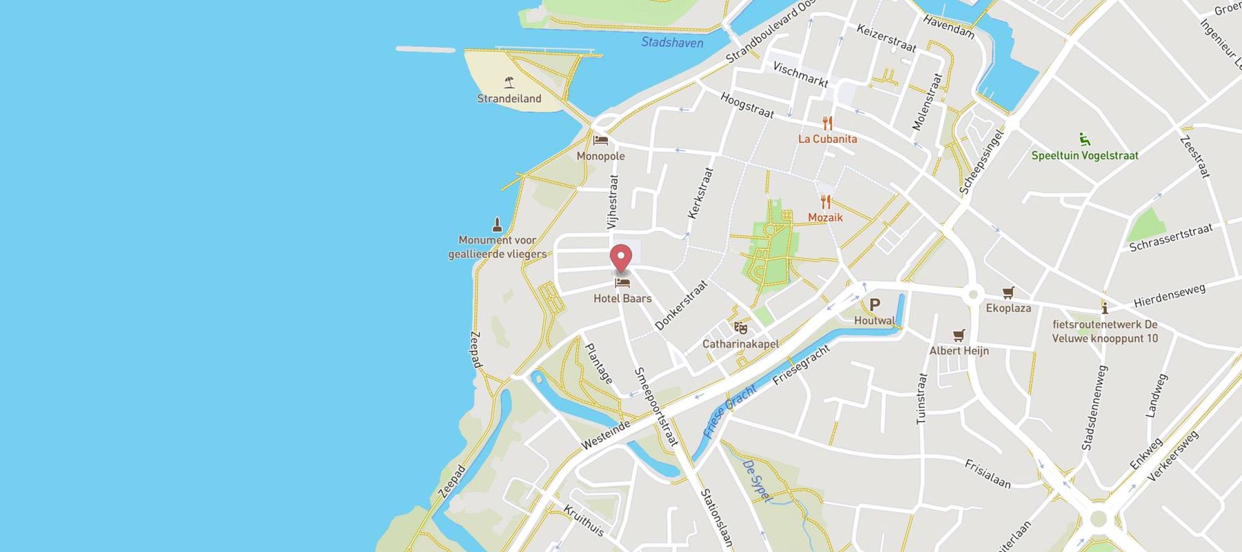 Best Western Hotel Baars map