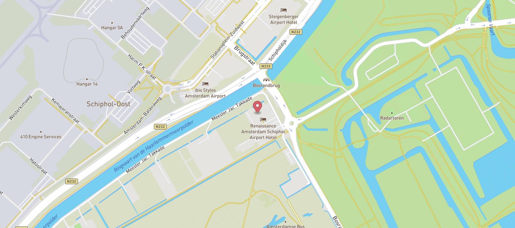 Renaissance Amsterdam Schiphol Airport Hotel map