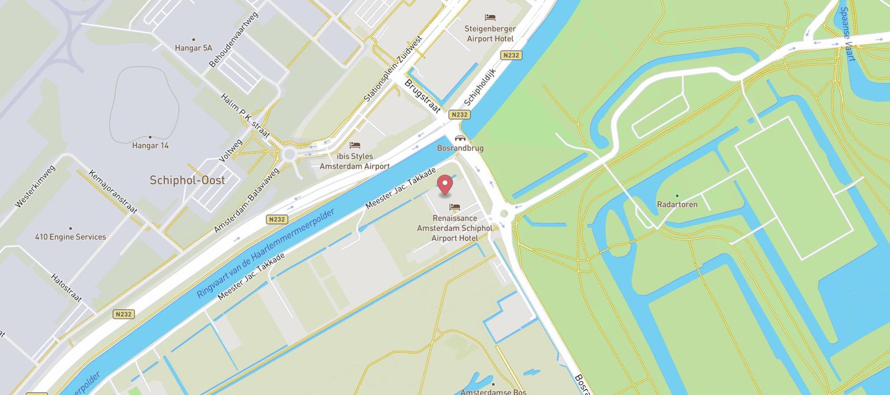 Renaissance Amsterdam Schiphol Airport Hotel map