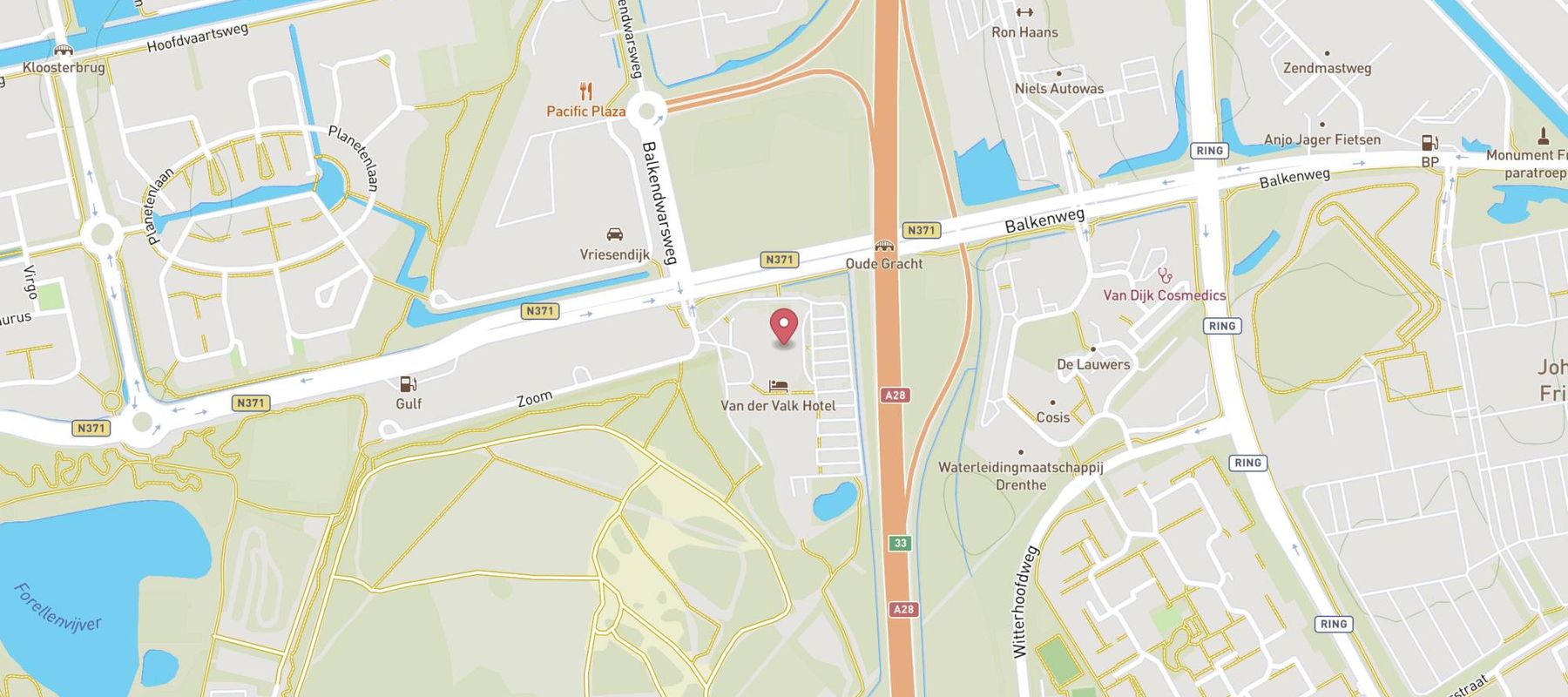 Van der Valk Hotel Assen map