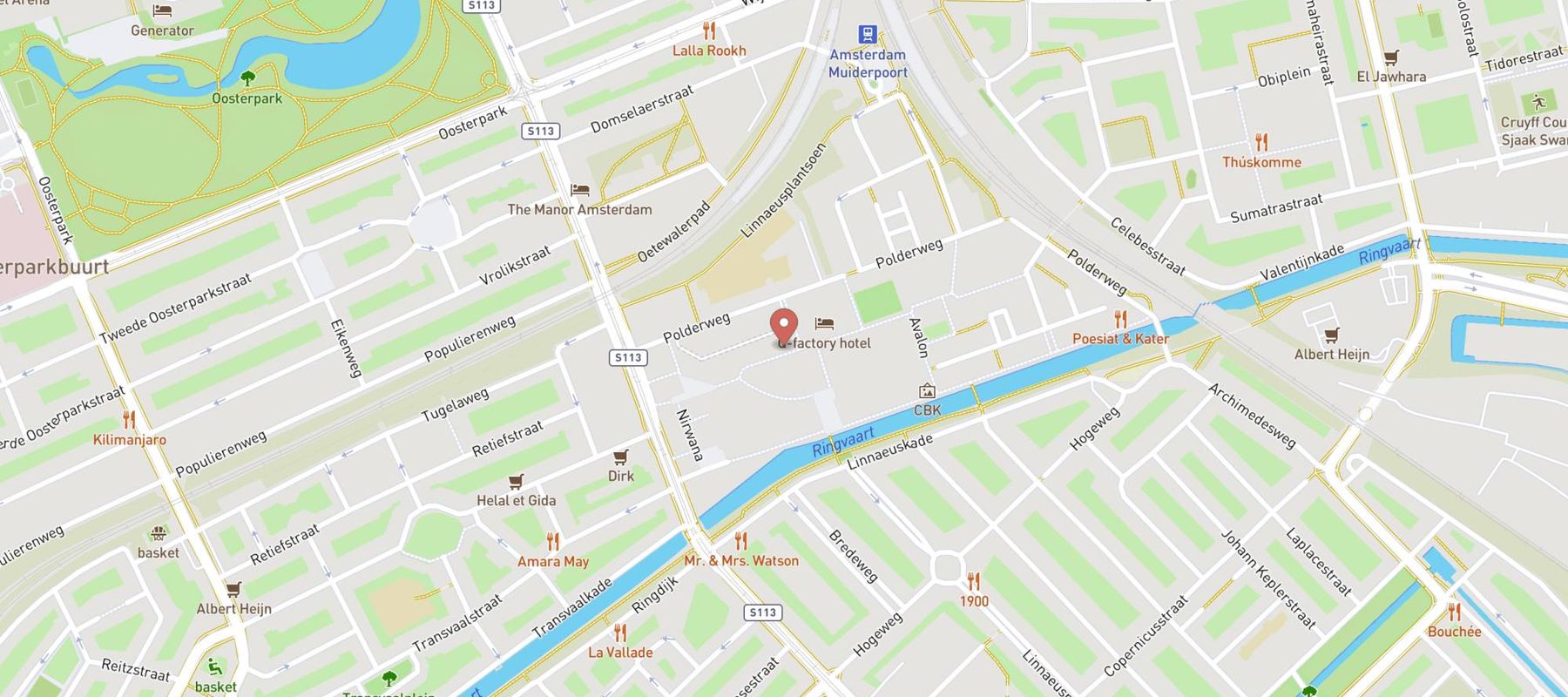 Xenos Amsterdam Oostpoort map