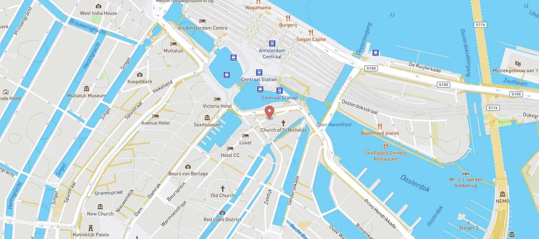 Restaurant Vermeer map