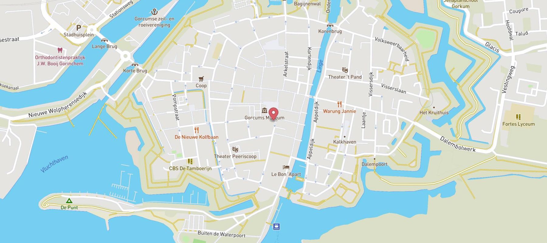 Restaurant De Beren Gorinchem map