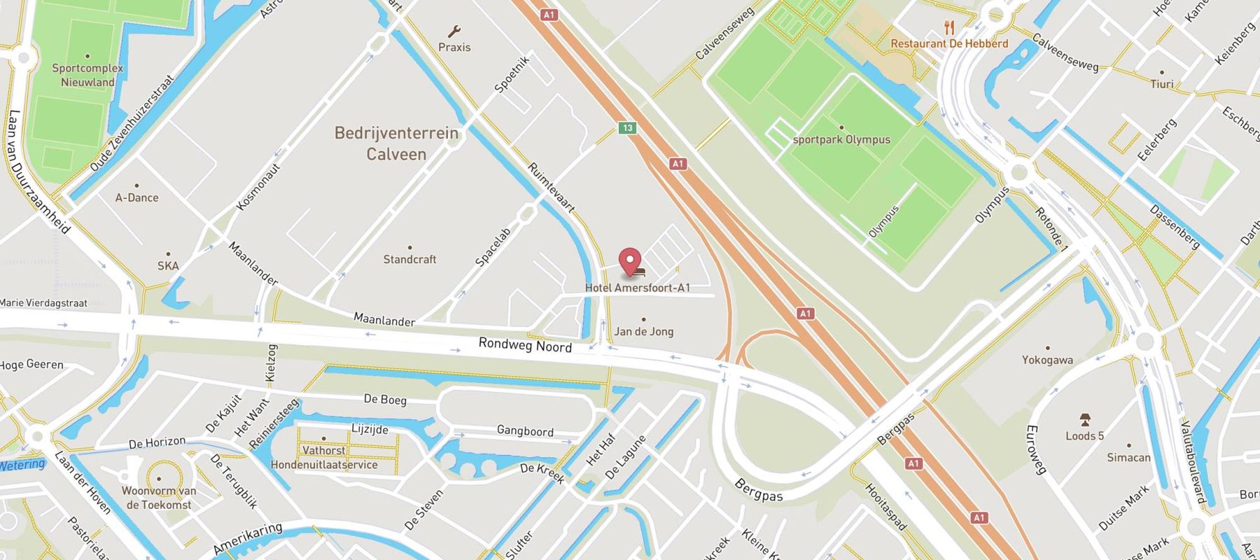 Van der Valk Hotel Amersfoort-A1 map