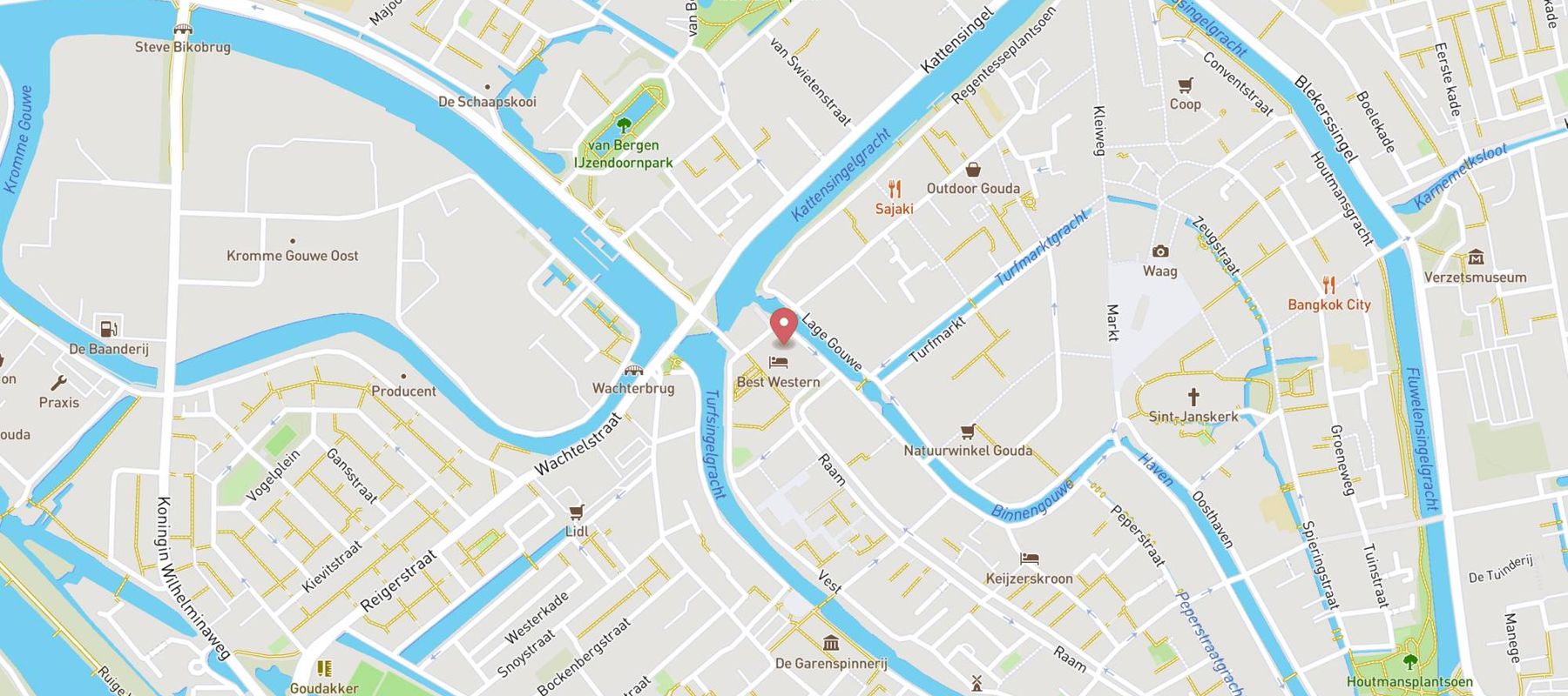 City Hotel Gouda map