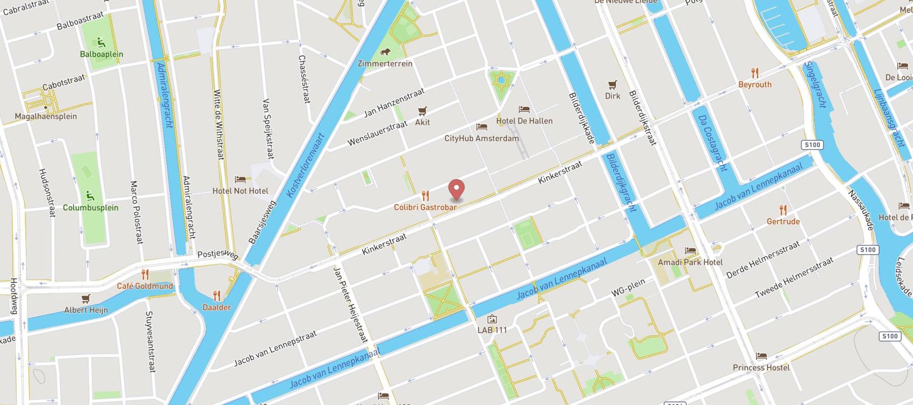 Action Amsterdam map