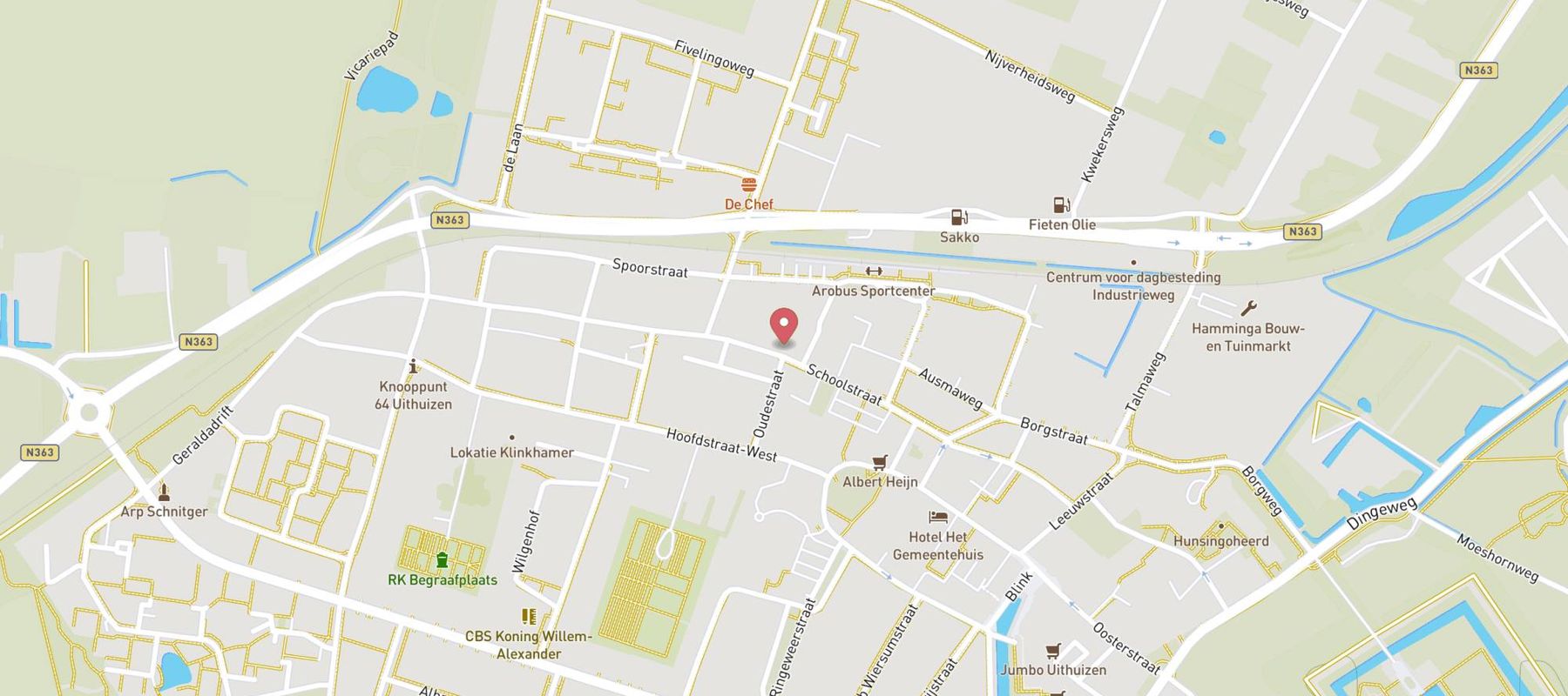 Tamoil Express Uithuizen Schoolstraat map