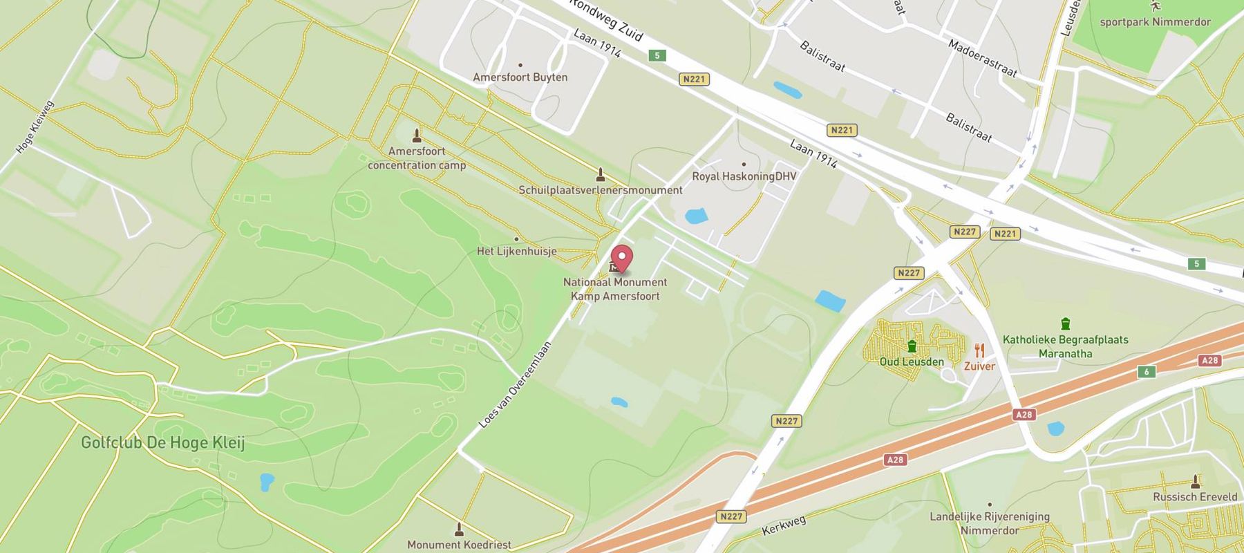 Nationaal Monument Kamp Amersfoort map