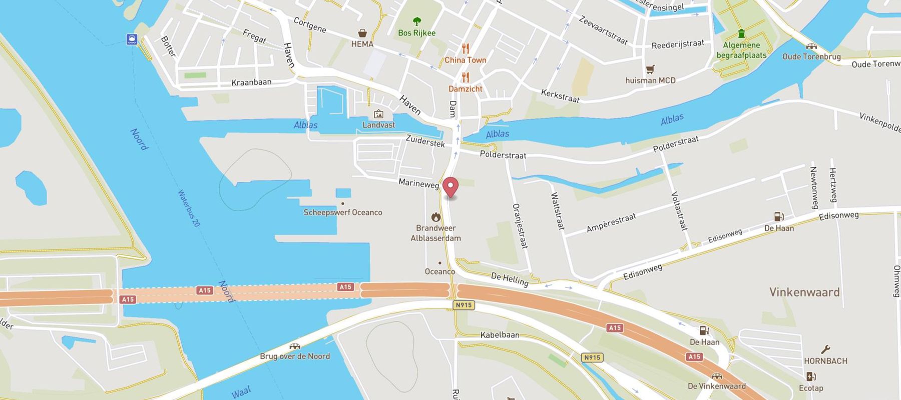 Restaurant De Wachter map