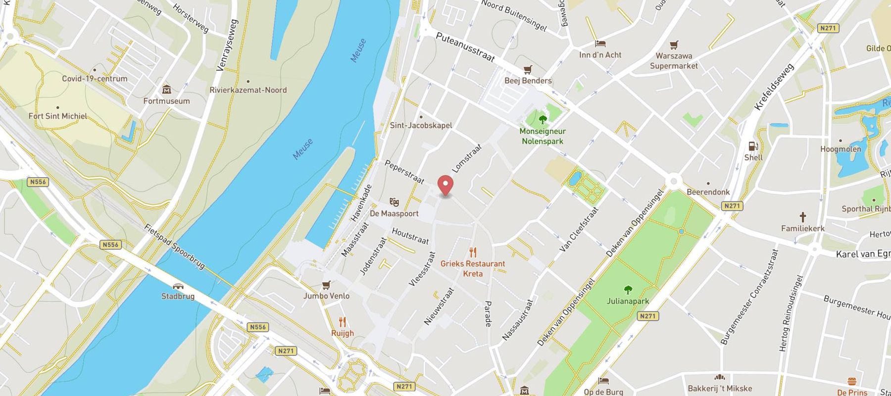 McDonald's Venlo Markt map