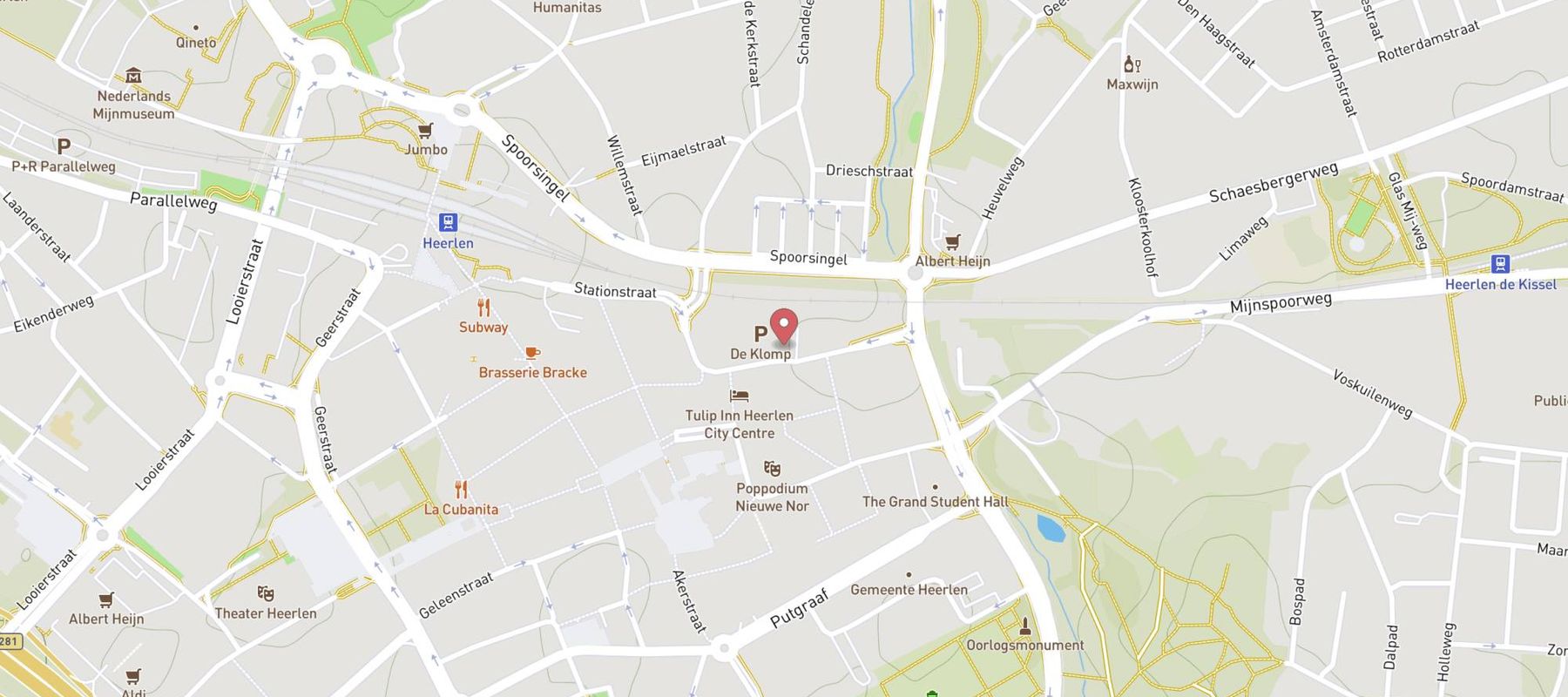 Q-Park De Klomp map