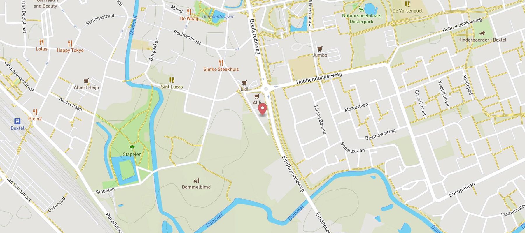 SPAR express Boxtel Brederodeweg map