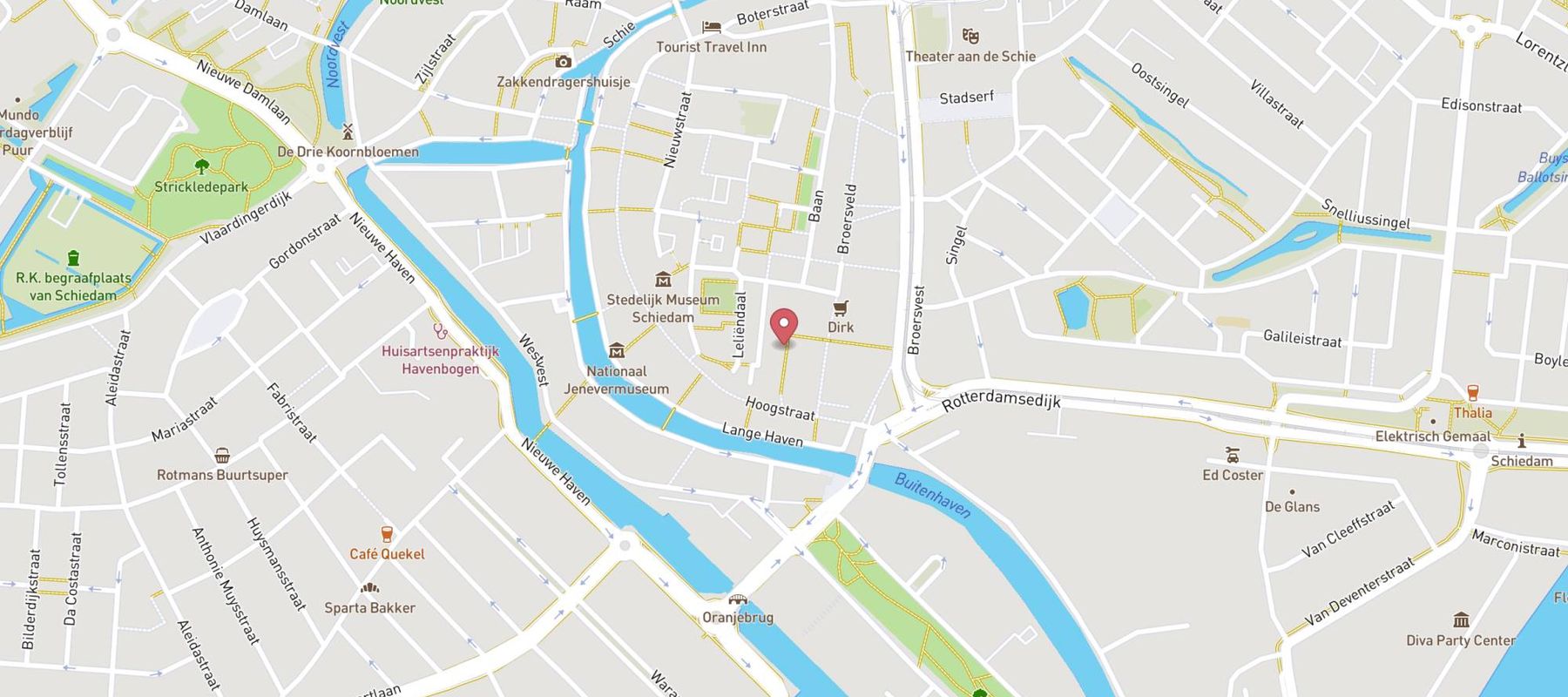 HEMA Schiedam map