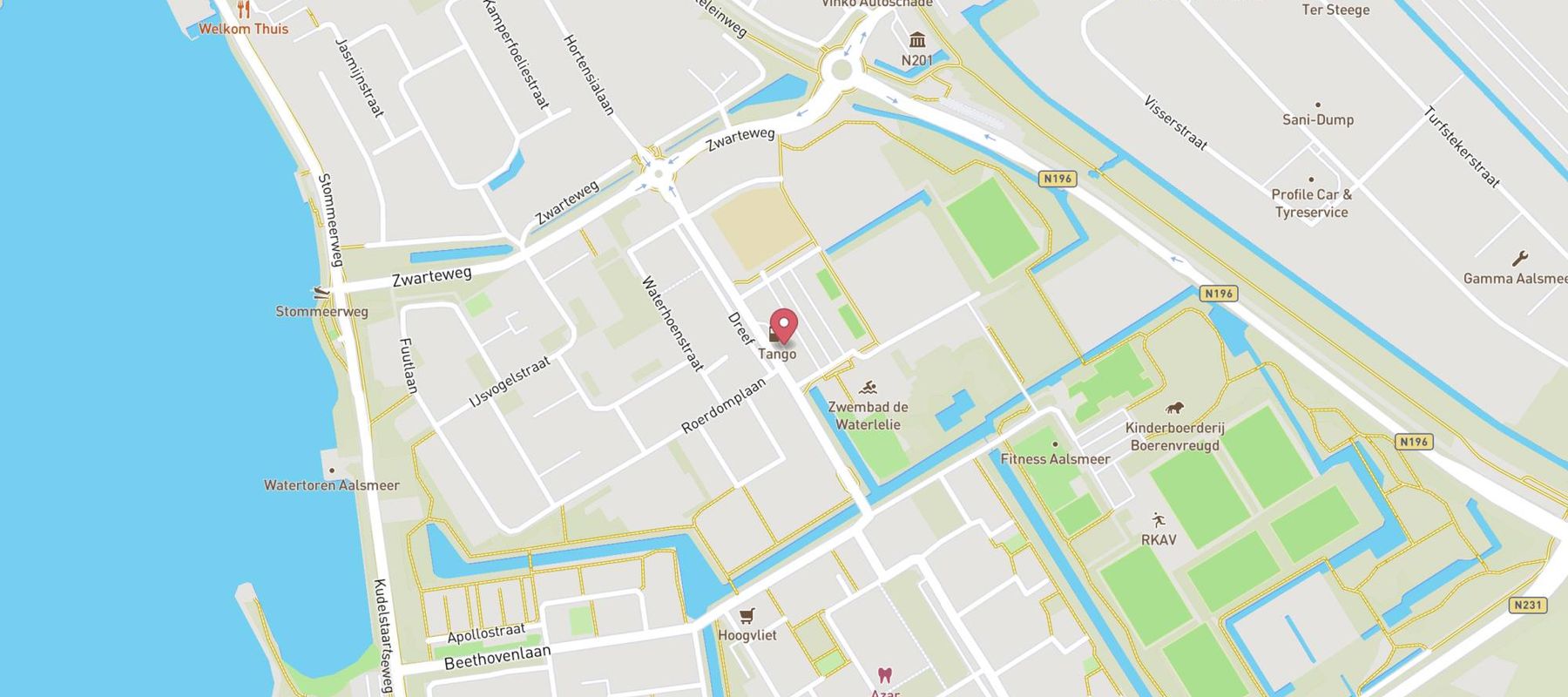 Tango Aalsmeer map