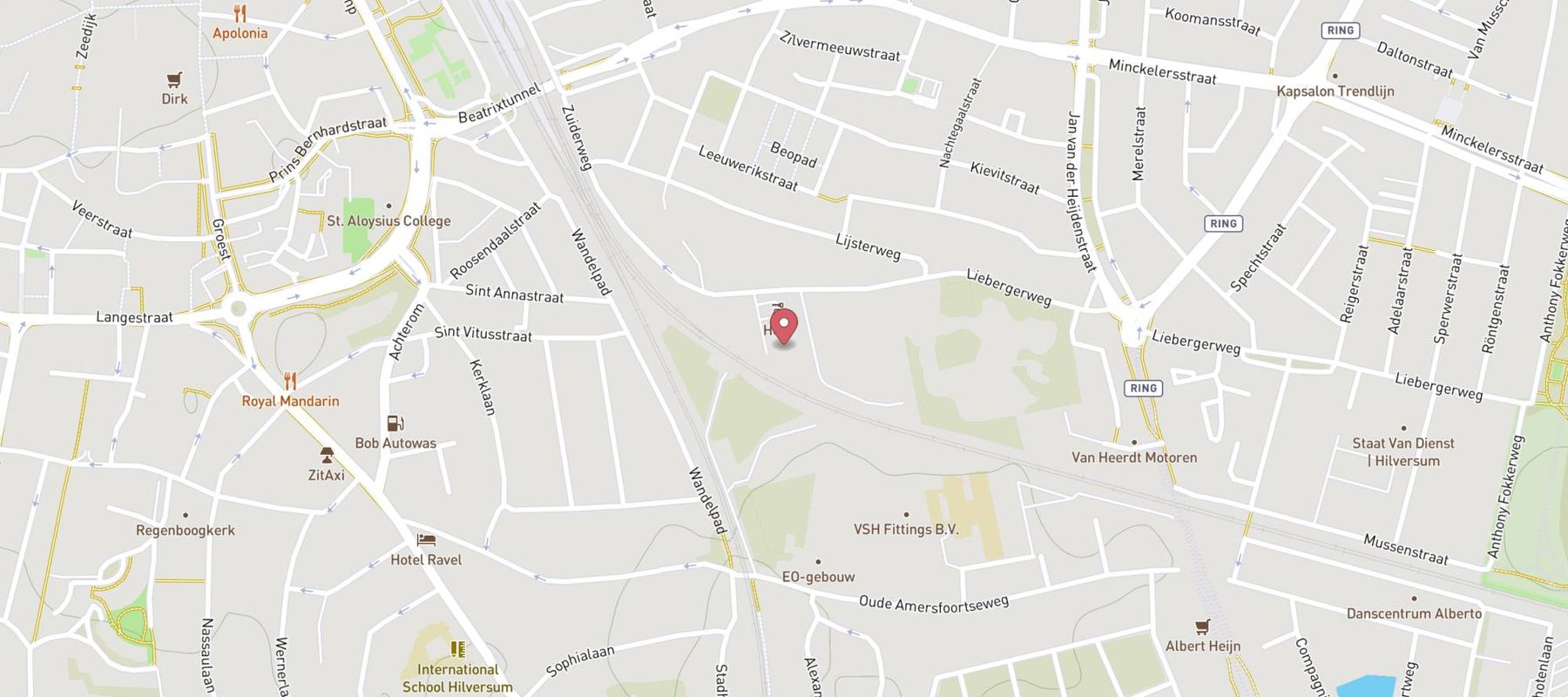 Hertz Autoverhuur - Hilversum - Autoverhuur Kuperus map